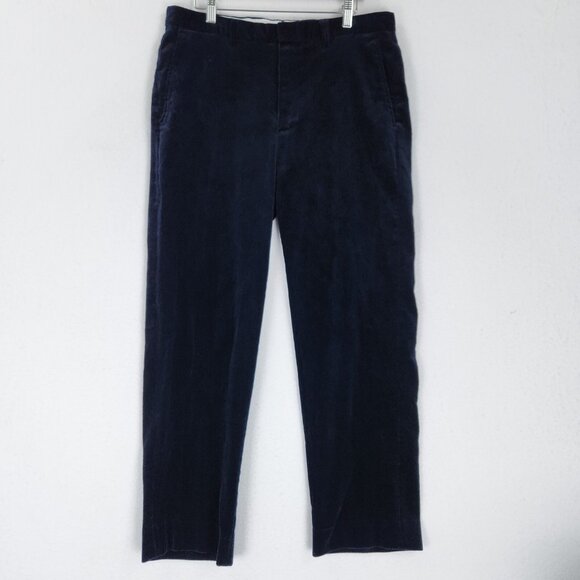 Orvis Other - Orvis Pants Mens 34X29 Navy Blue Corduroy Straight Leg Flat Front Brisbane Moss